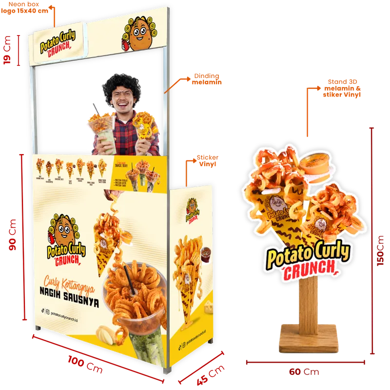 Paket Silver (Booth Alumunium Modern)